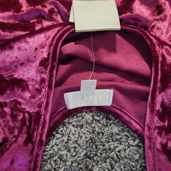 Chance Dresses & Skirts - Women's Rasberry 3/4 Sleeved Holiday Party Velvet Mini Dress Small NWT